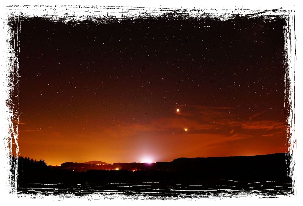 Blutmond und Mars
